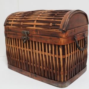Vintage wooden chest box